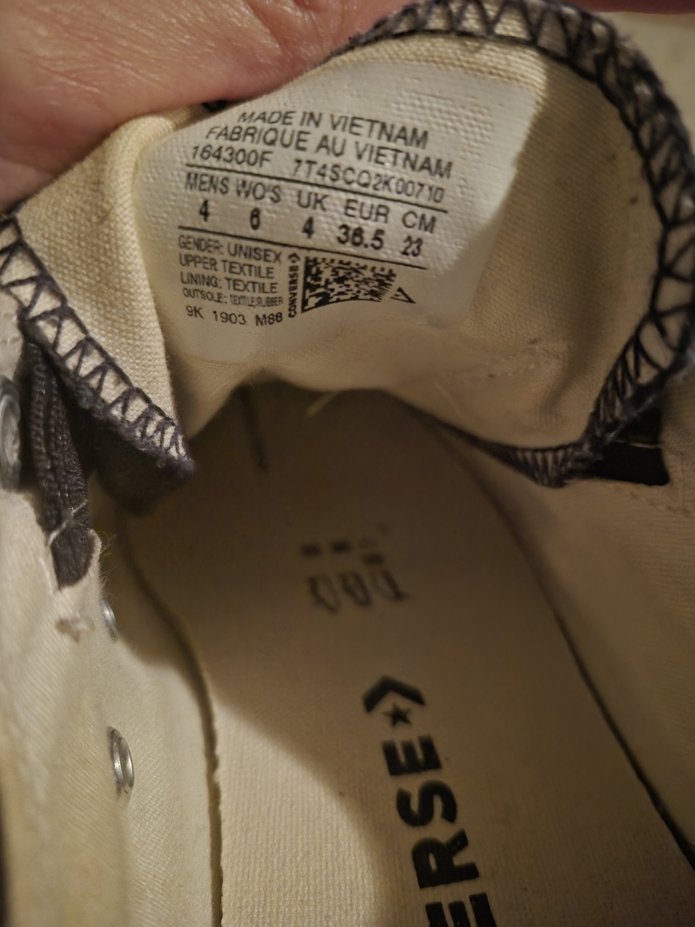 Converse All Star Slip-On Canvas Sneakers - Black & White - Picture 5 of 6